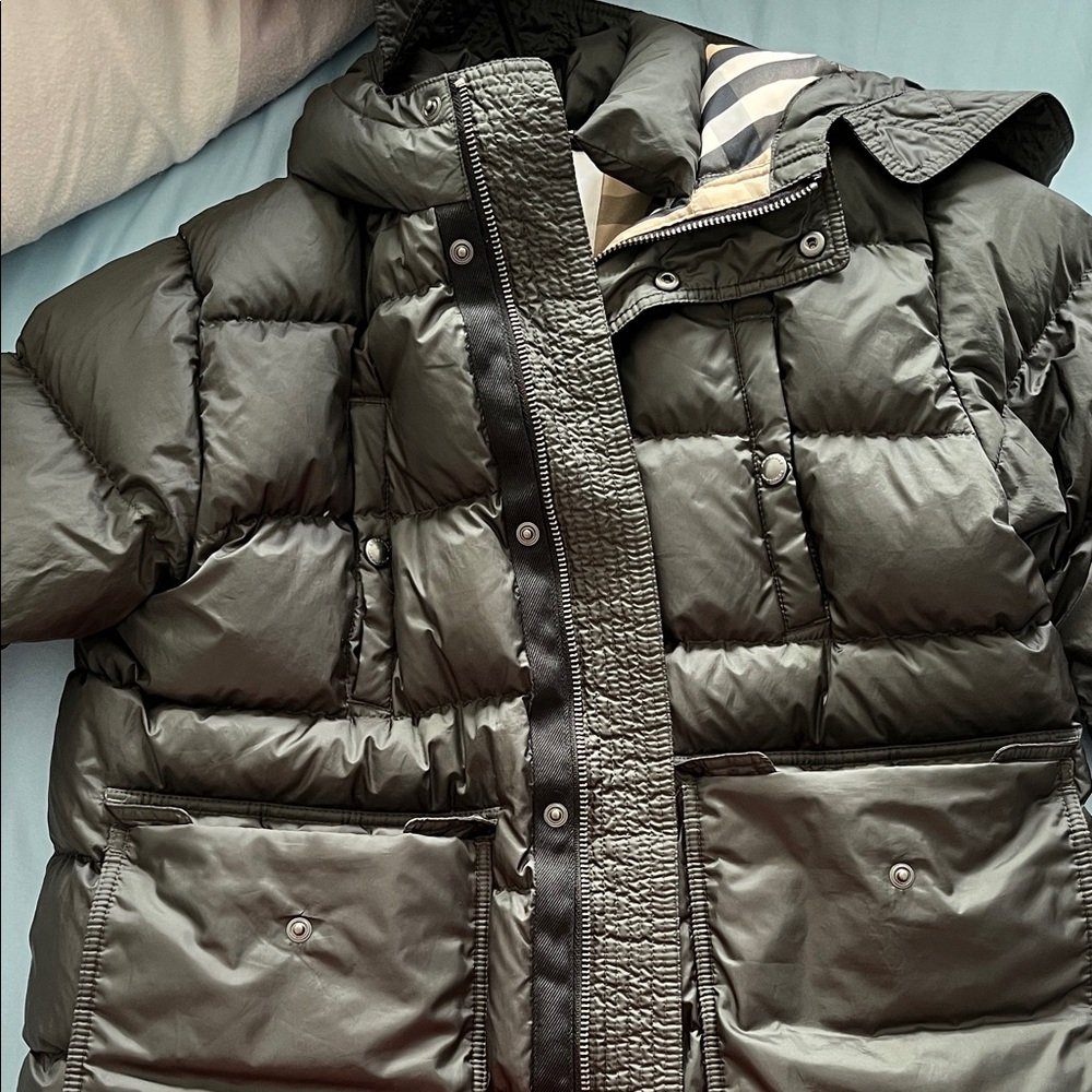 Boy Green Puffer Jacket